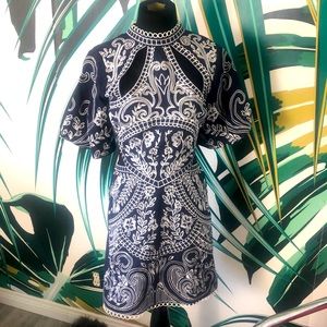 Embroidered western dress